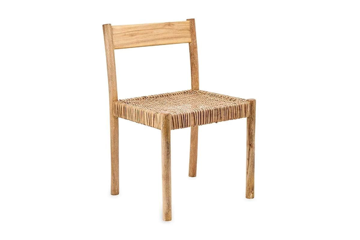 Nkuku New Arrivals Yana Mango Wood & Wicker Woven Chair 9 Nkuku New Arrivals Yana Mango Wood & Wicker Woven Chair