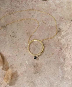 Nkuku Zana Onyx Drop Necklace Eco-Friendly Gifts