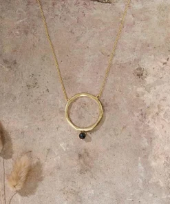 Nkuku Zana Onyx Drop Necklace Eco-Friendly Gifts