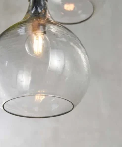 Nkuku Hallway & Bootroom Ziva Glass Cluster Pendant - Clear