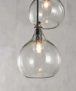 Nkuku Hallway & Bootroom Ziva Glass Cluster Pendant - Clear
